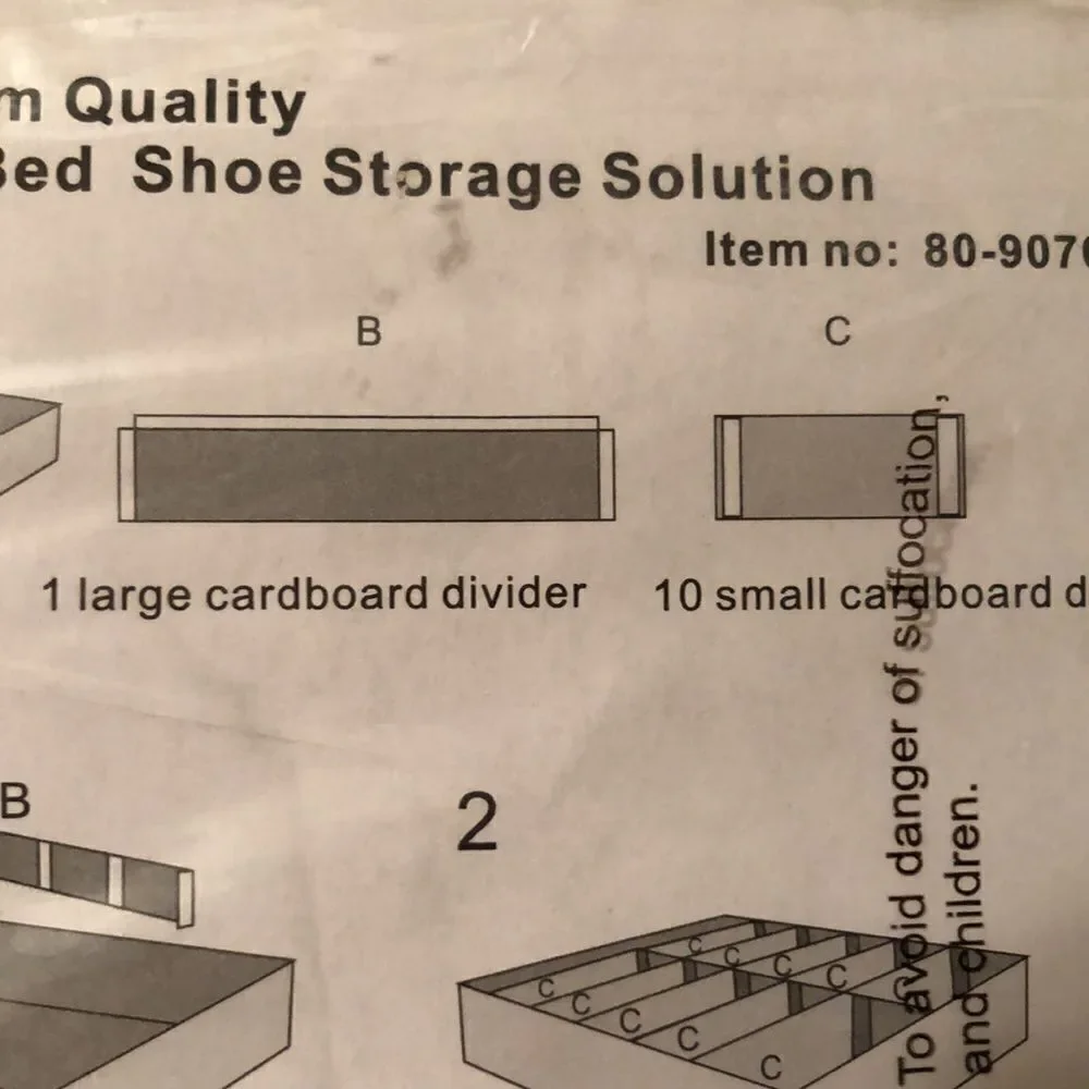 Premium Quality Under Bed Shoe Storage Solution